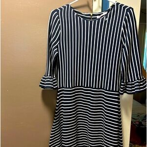 Cath Kidston Black & White Striped Dress – UK 12 / US 8-10 NWOT